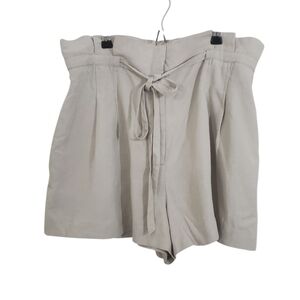 NWT Club Monaco Anreannah Shorts Linen Blend Paperbag Waist Size 12 Casual